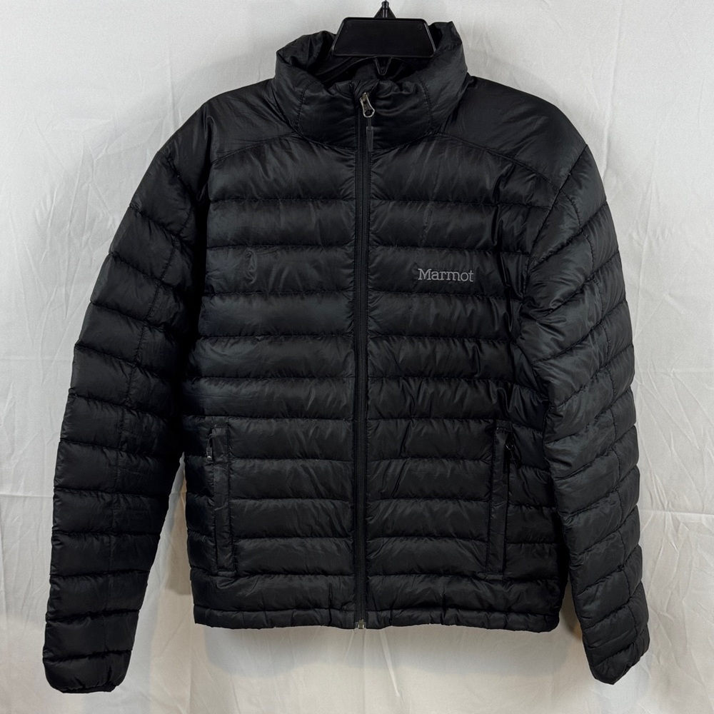 Marmot Azos Men's Down Lightweight Outwear Puffer Winter Black Jacket Size S - Picture 3 of 14